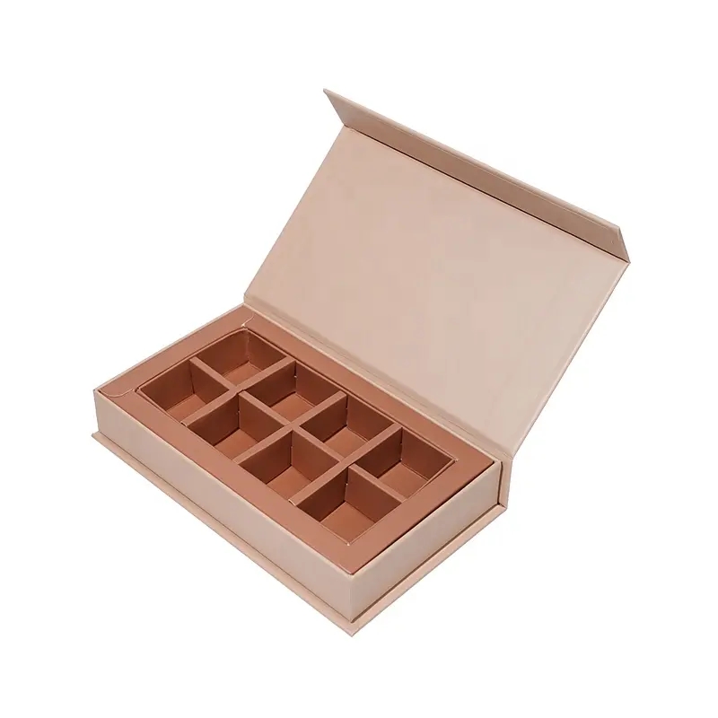 Printed Luxury Book Shaped Empty Chocolate Box Packaging