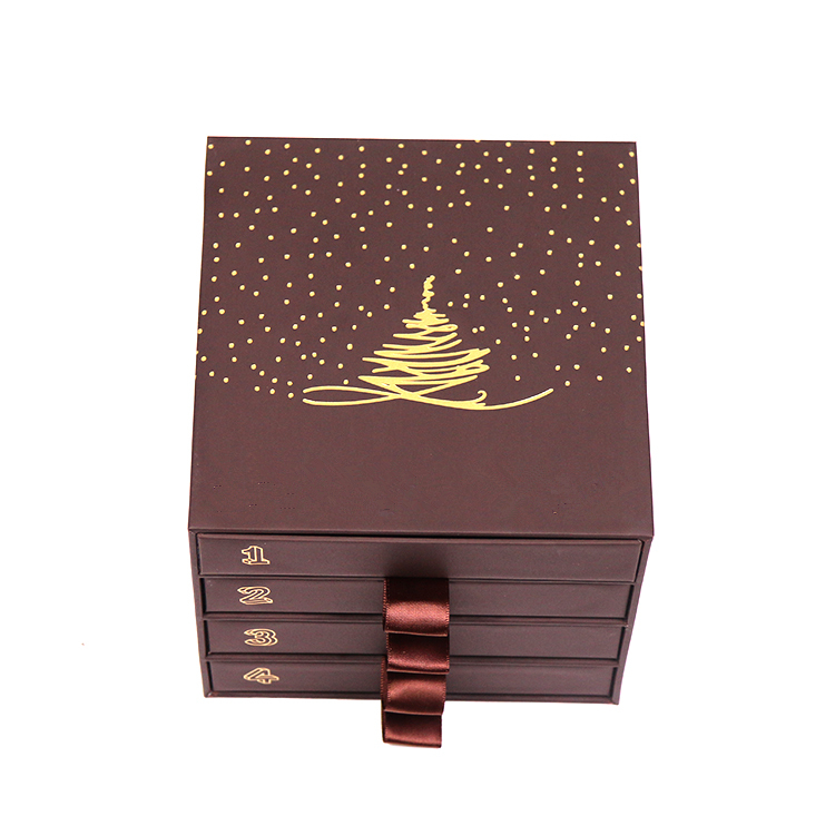 Luxury Customised Chocolate Drawer Box with Ribbon