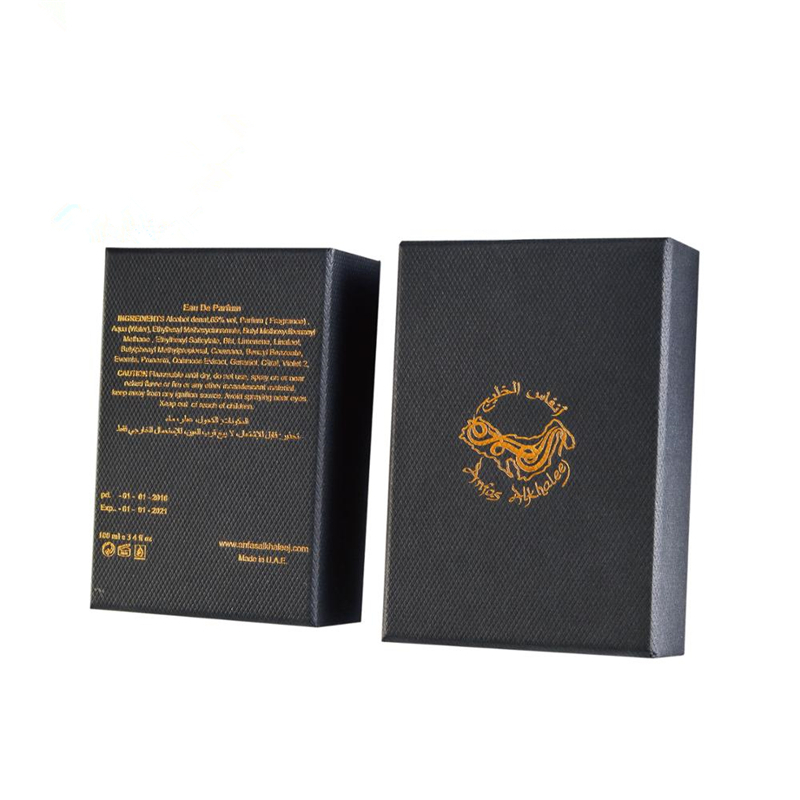 Luxury rigid cardboard paper custom design printing protective perfume gift packaging box