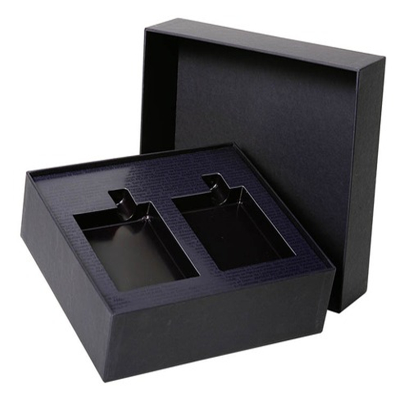 Custom Rigid Black Magnetic Gift Box with Your Logo for Lipsticks Packaging 