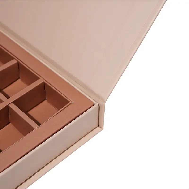 Printed Luxury Book Shaped Empty Chocolate Box Packaging
