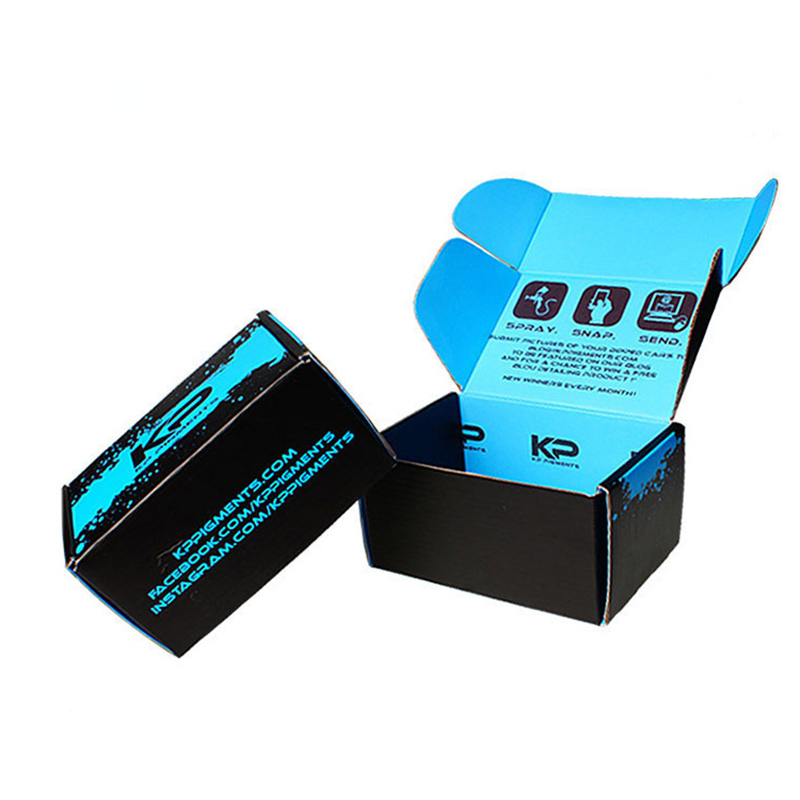 Recycle Cardboard Flat Folding Corrugated Paper Carton Packaging Boxes Custom Logo
