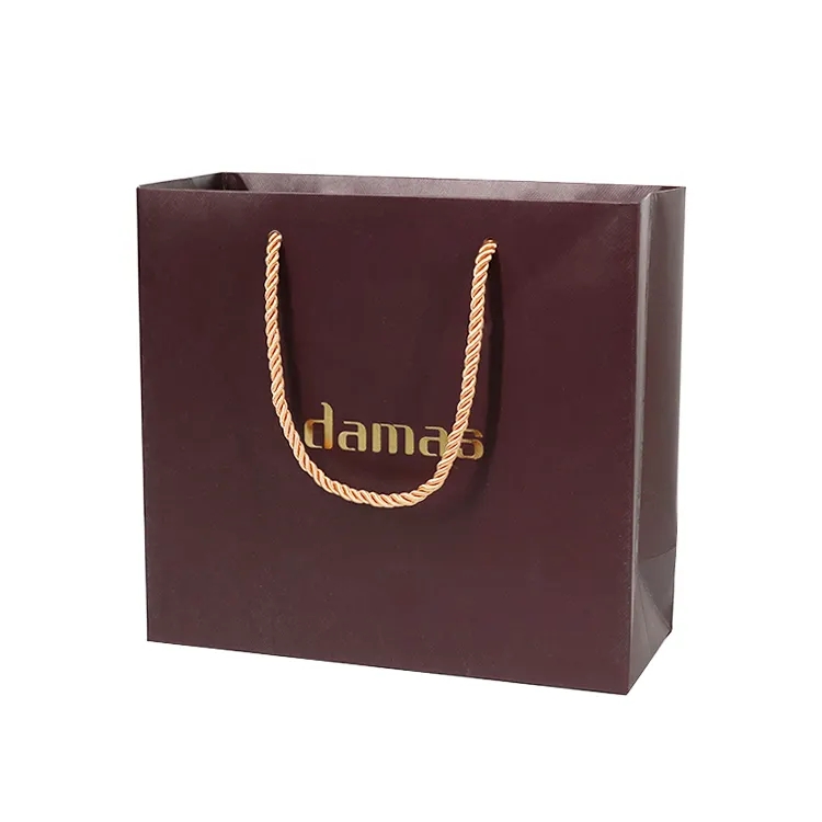 Customised T-shirt Garment Cloth Apparel Packaging Shopping Paper Bag with Logo